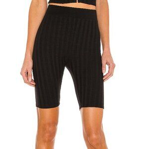 NWT JONATHAN SIMIKIN Morgan Biker Short in BLACK Size Small